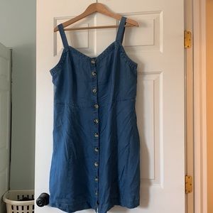 Loft Plus 18 Denim Dress with Pockets